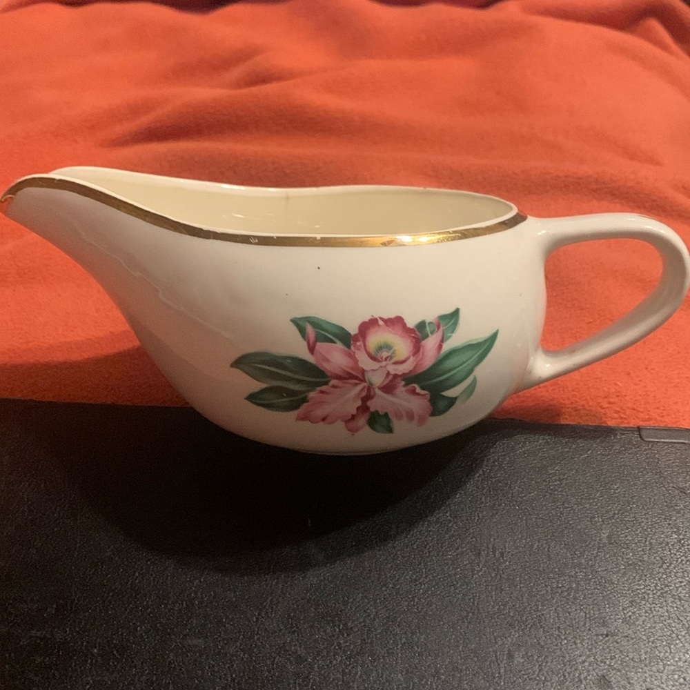 Modern Orchid Gravy Boat by Paden City
